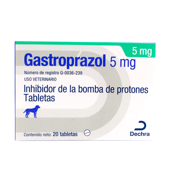 DECHRA GASTROPRAZOL 5 MG 20 TABLETAS