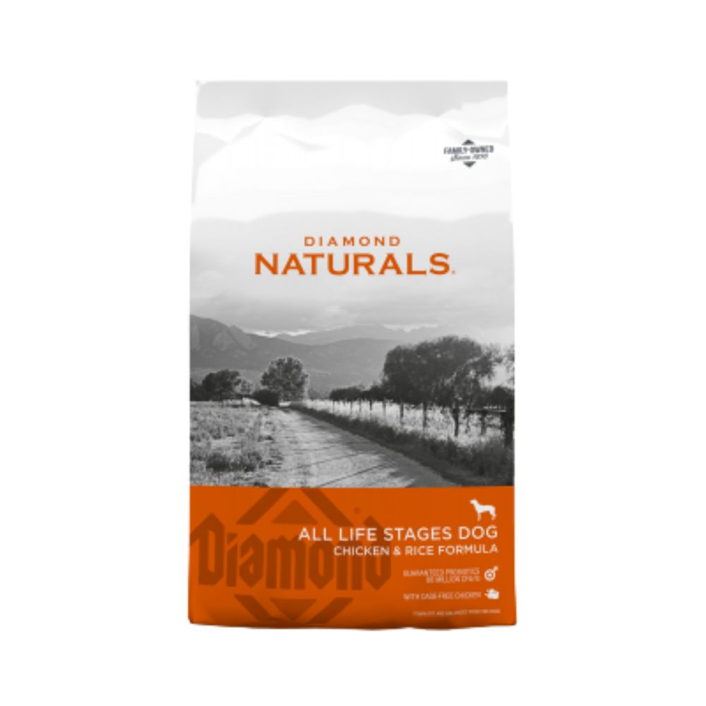Diamond Naturals All Life Stages Dog Chiken & Rice 40 Lbs. (18.14 Kg)