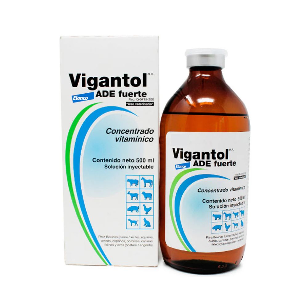 Elanco Vigantol Inyectable 500 Ml Vit A, D3, E