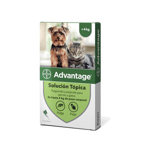 ELANCO ADVANTAGE PERROS Y GATOS HASTA 4KG 0.4ML