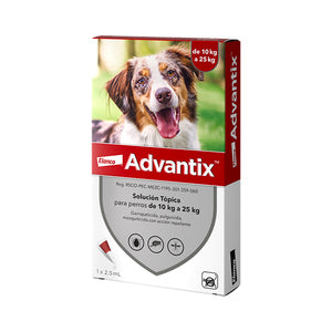 ELANCO ADVANTIX DE 10KG A 25KG 2.5ML