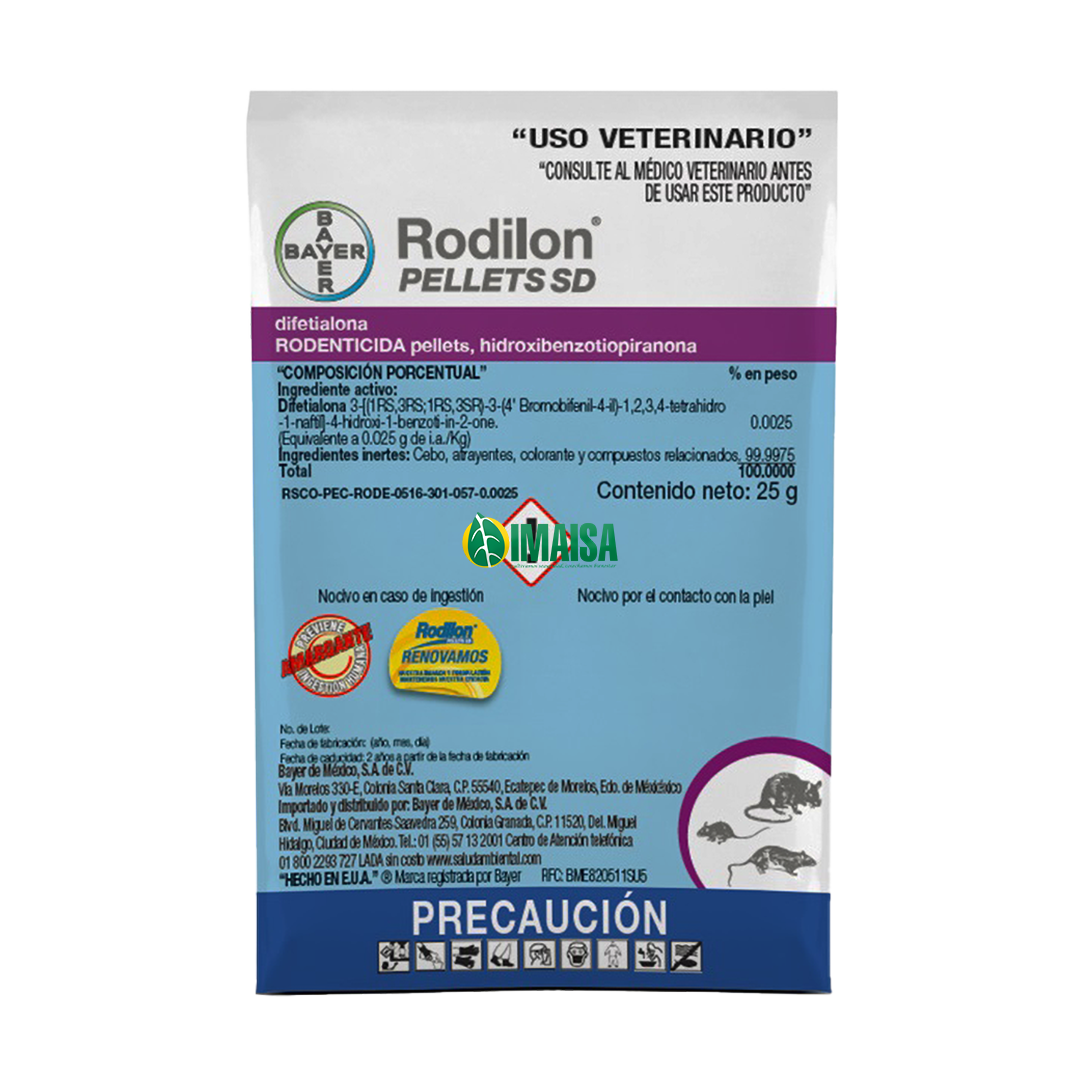 BAYER RODILON PELLETS SD 25 G