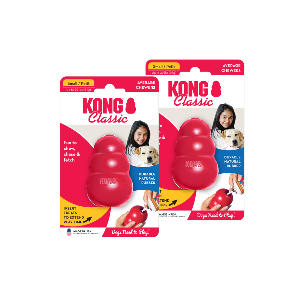 Kong Clasico Small Rojo Paquete 2Pz