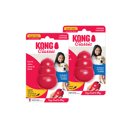 Kong Clasico Small Rojo Paquete 2Pz