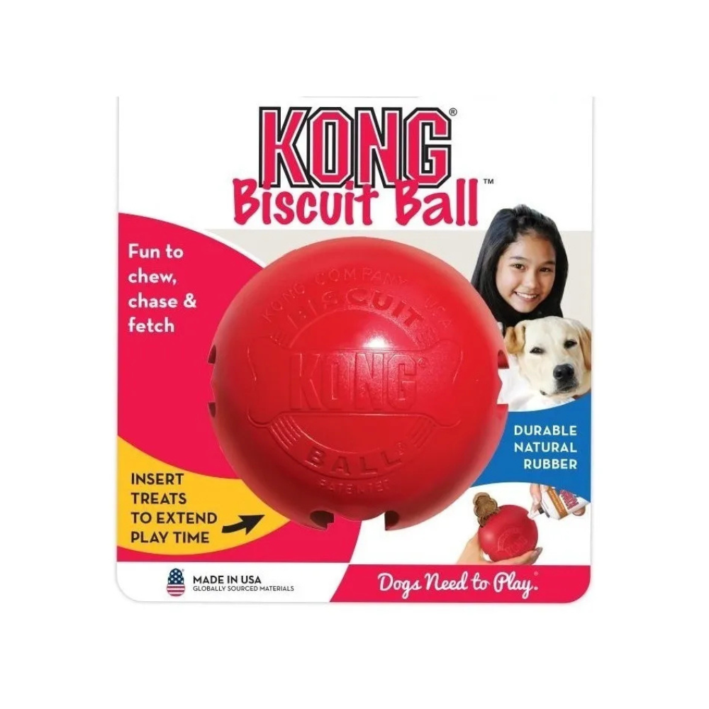Kong Biscuit Ball Rellenable Pelota Chica