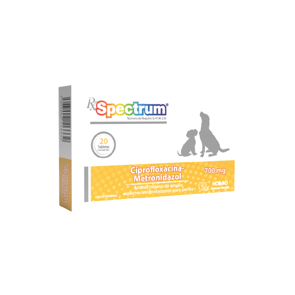 Holland Rx Ciprofloxacina/ Metronidazol 700Mg 20Tab