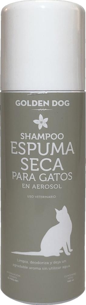 GOLDEN DOG SHAMPOO ESPUMA SECA PARA GATOS AEROSOL 150ML