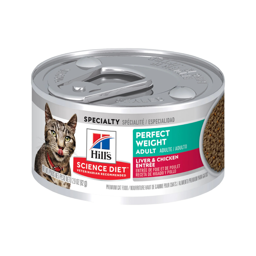 Hills Adult Perfect Weight Gato Lata 2.9 Oz