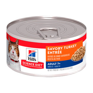 HILLS FELINE ADULT +7 PAVO LATA 156 G