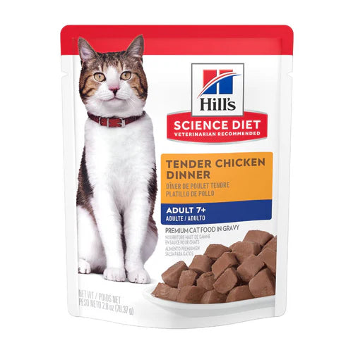 HILLS POUCH GATO ADULT 7+ ORIGINAL DE POLLO 79G