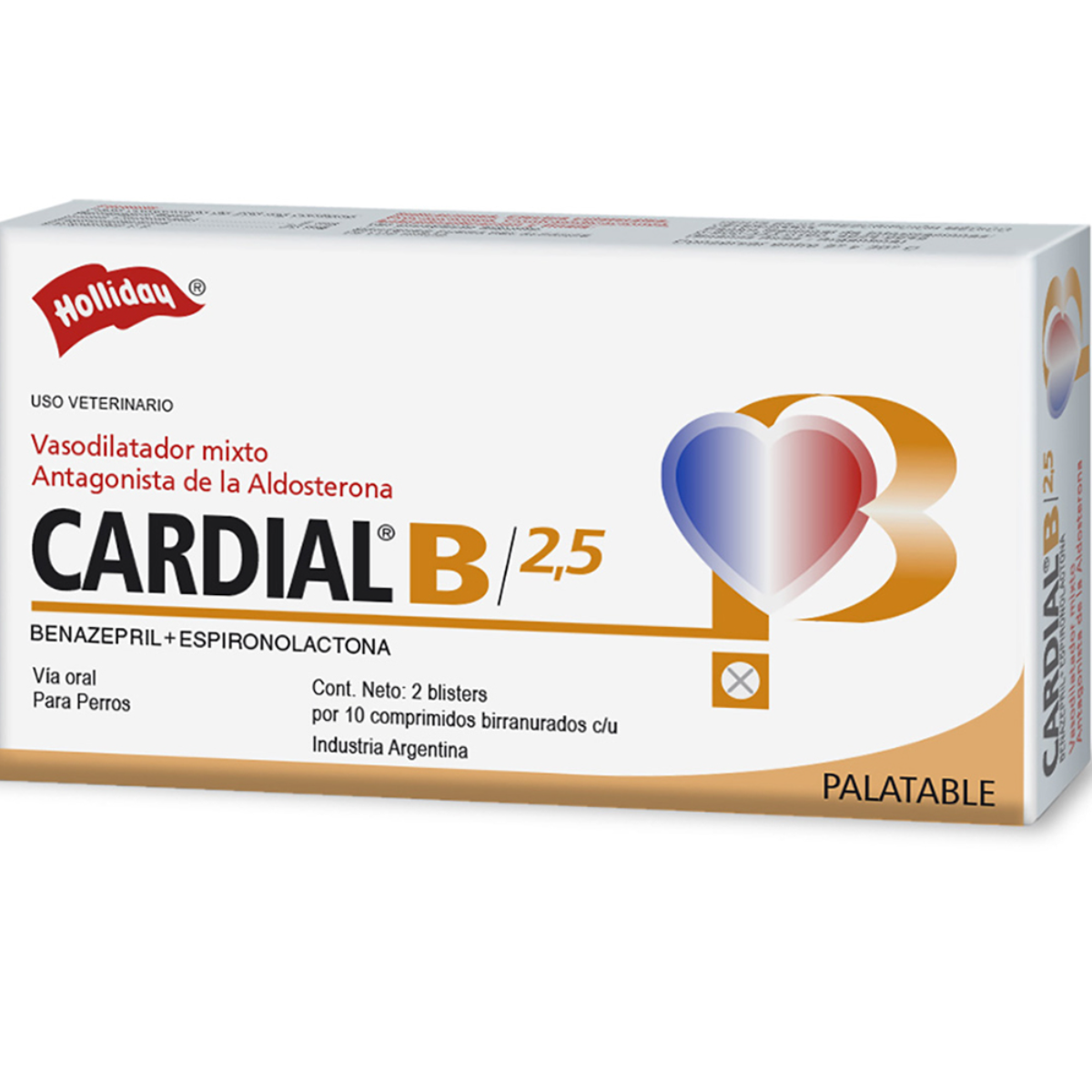 HOLLIDAY CARDIAL B 2.5 MG 20 TB