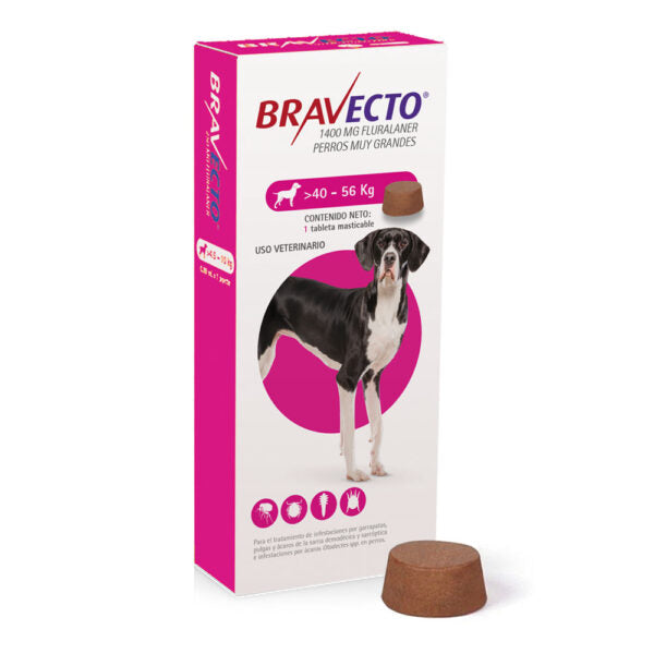 MSD BRAVECTO TABLETA 1400MG 40-56KG