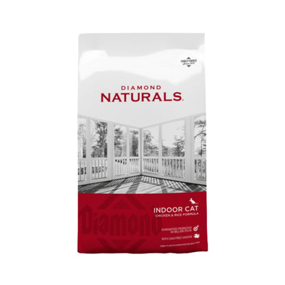 Diamond Naturals Indoor Cat Chiken & Rice 18 Lbs. (8.16Kg)