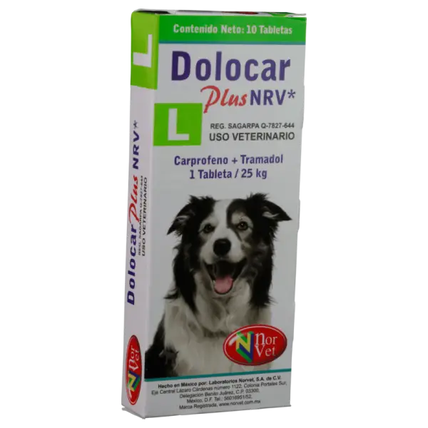 Norvet Dolocar Plus L 110 Mg / 50 Mg 10 Tabletas