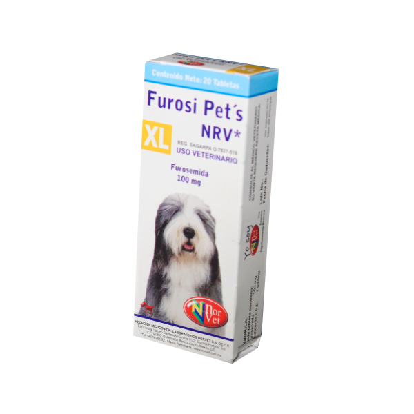 NORVET FUROSI PETS XL 100 MG 20 TAB