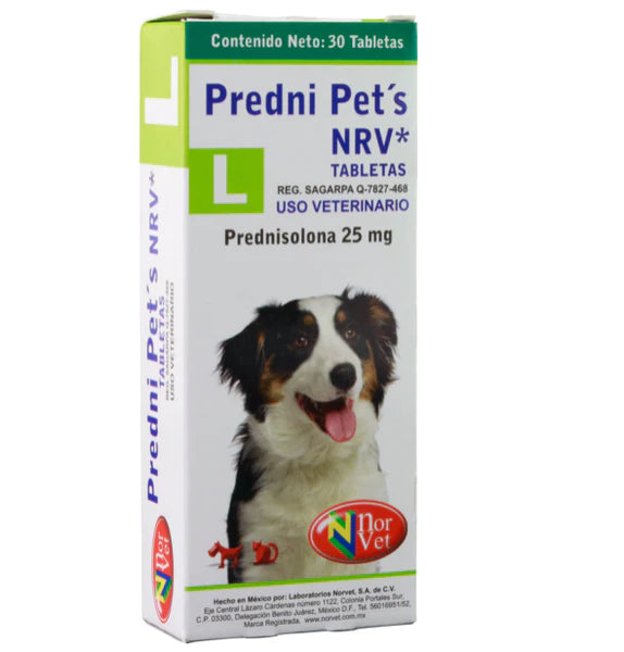 NORVET PREDNI PETS L TAB 30 25MG