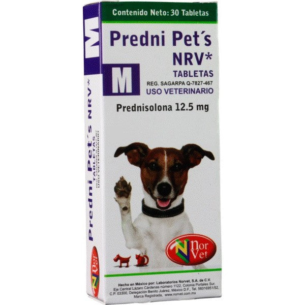 NORVET PREDNI PETS M 12.5MG 30TAB