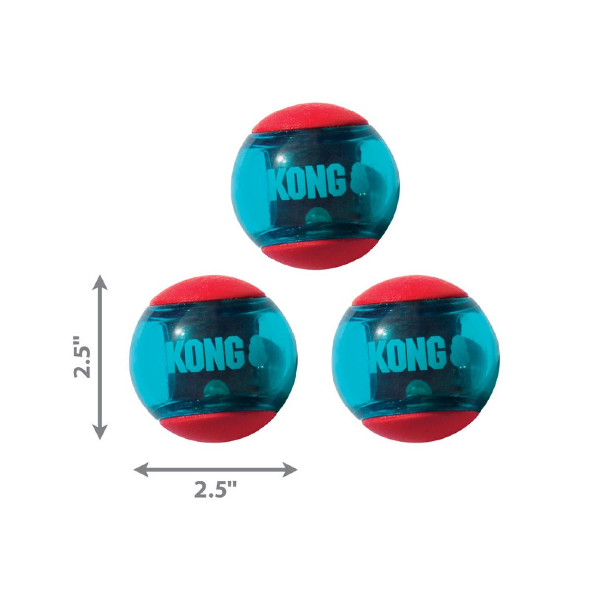 Kong Pelotas Squeezz Action Med 3Pz