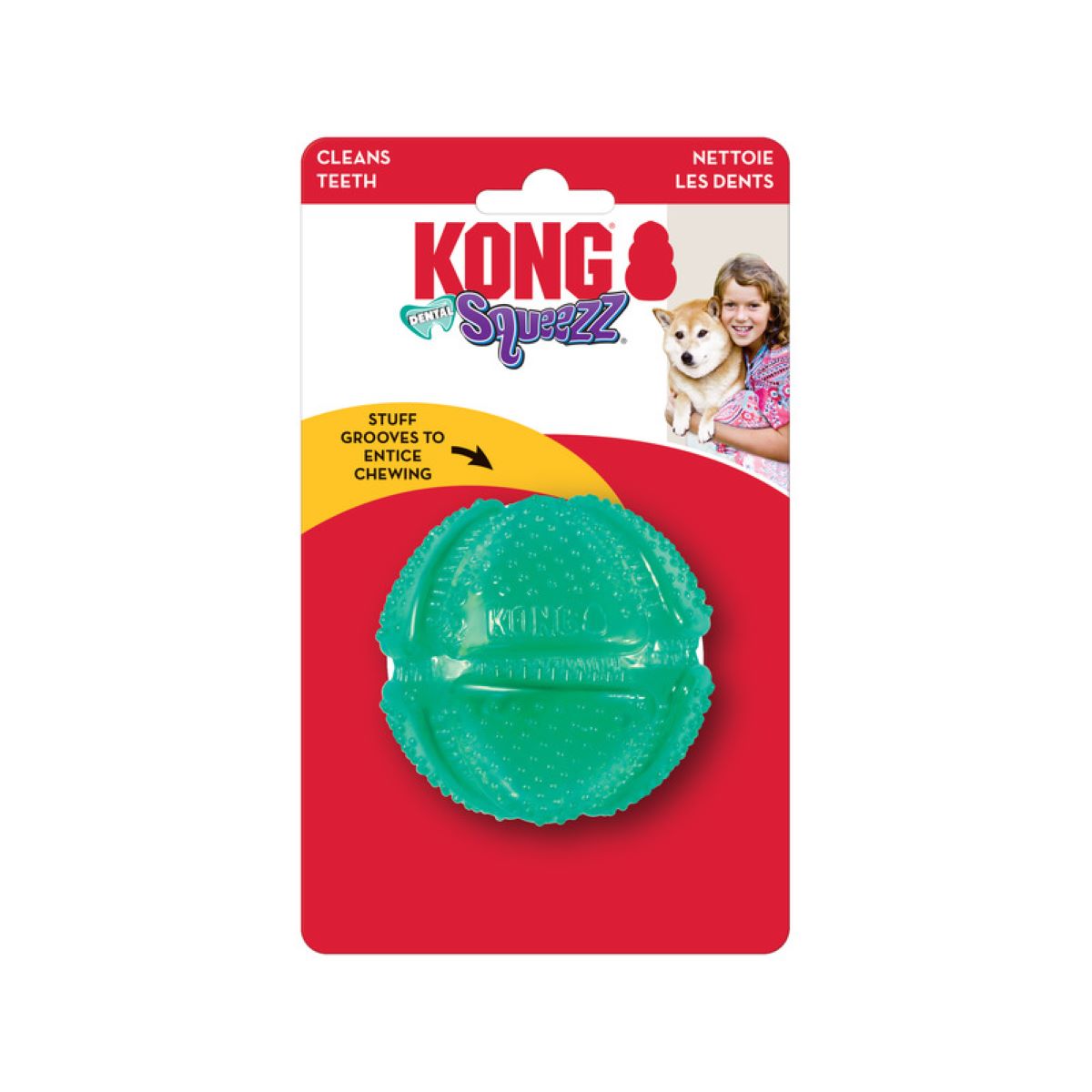 Kong Pelota Dental Squeezz Med