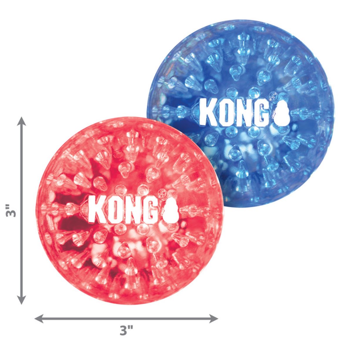 Kong Pelota Squeezz Geodz Grande 2Pzas