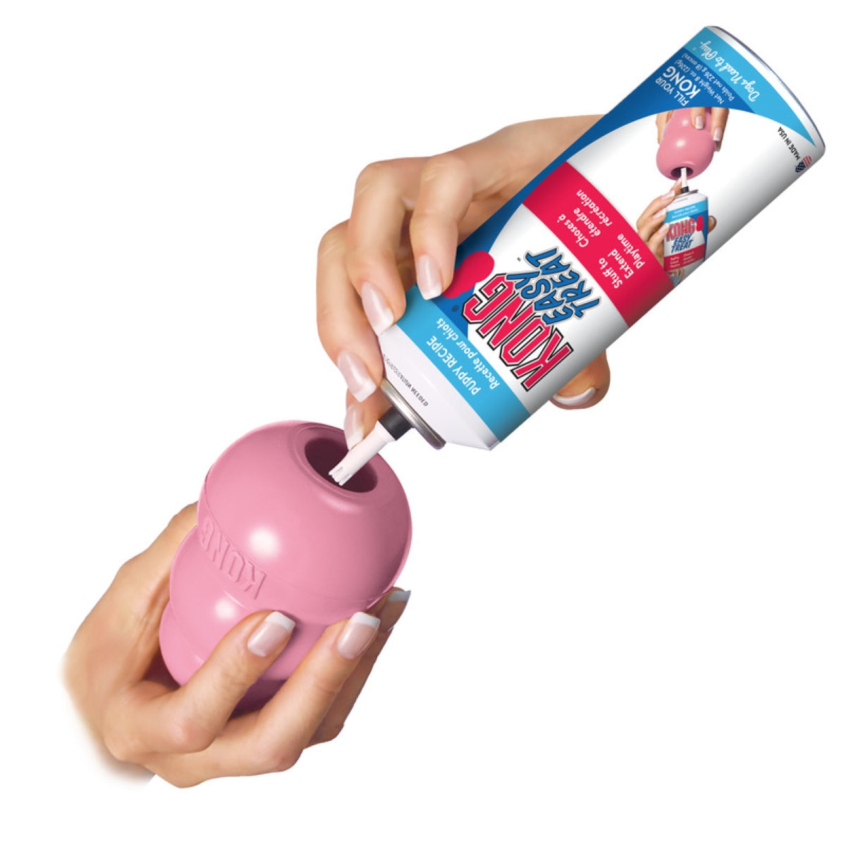 Kong Clasic Juguete Cachorro Chico Azul/Rosa