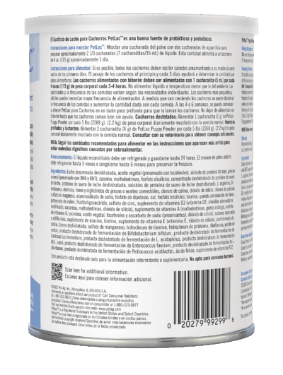 Petag Petlac Sustituto Leche Para Cachorro 300 G