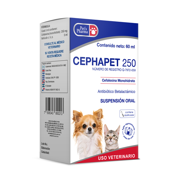 Pets Pharma Cephapet 250 Suspension 60Ml