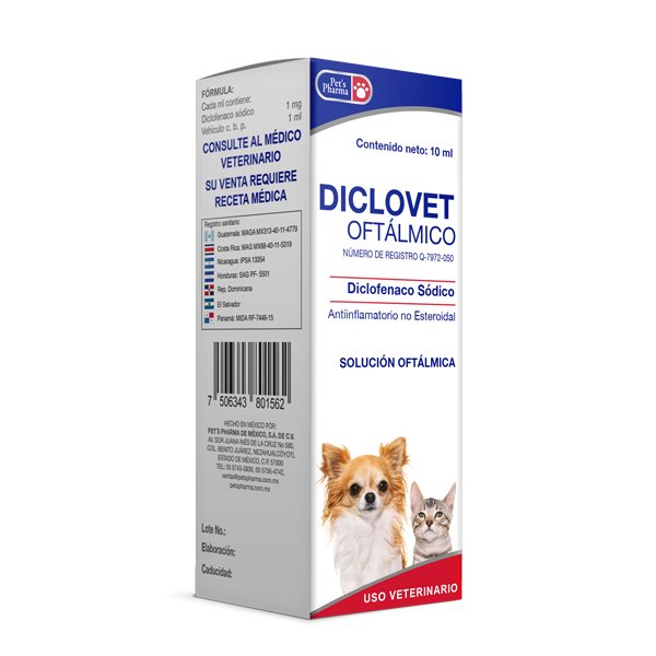 Pets Pharma Diclovet Oftálmico 10 Ml