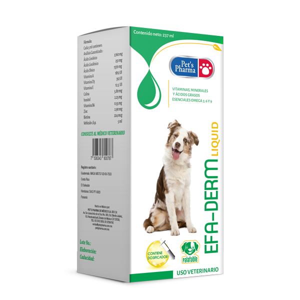 PETS PHARMA EFA DERM LIQUID 237 ML