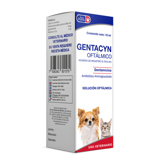 PETS PHARMA GENTACYN OFTÁLMICO 10 ML