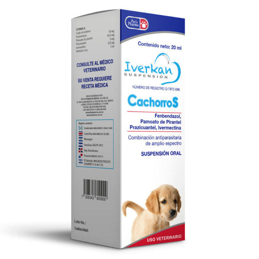 PETS PHARMA IVERKAN SUSPENSION CACHORROS 20 ML