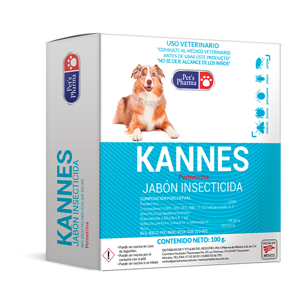 PETS PHARMA KANNES JABON INSECTICIDA 100 GR