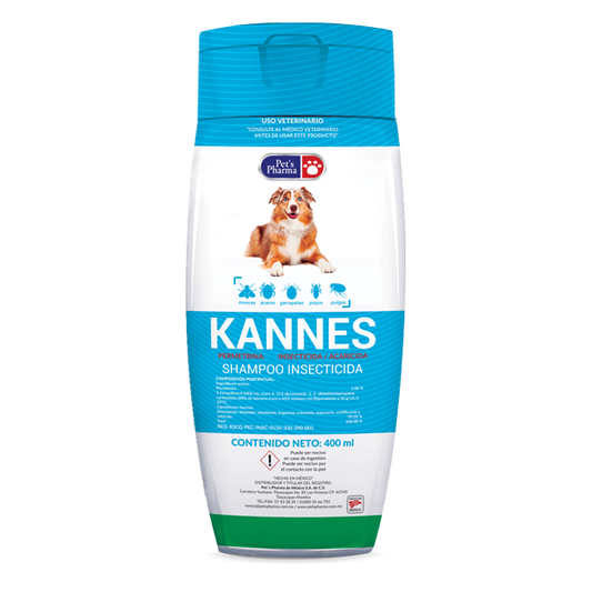 PETS PHARMA KANNES SHAMPOO INSECTICIDA 400 ML