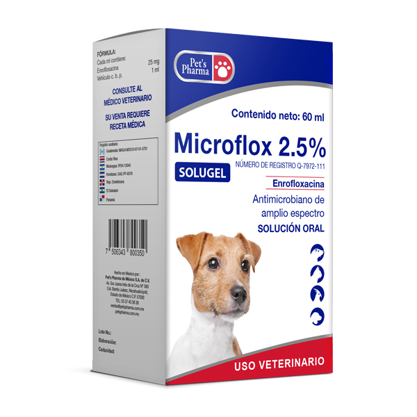 PETS PHARMA MICROFLOX 2.5% ORAL 60ML