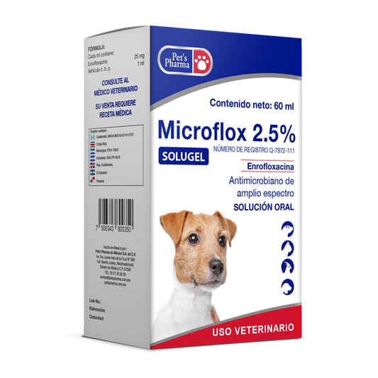 PETS PHARMA MICROFLOX 2.5% ORAL 60ML