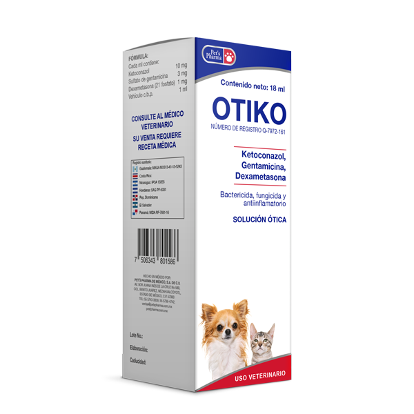 Pets Pharma Otiko Solucion Ótica 18 Ml 10 Mg
