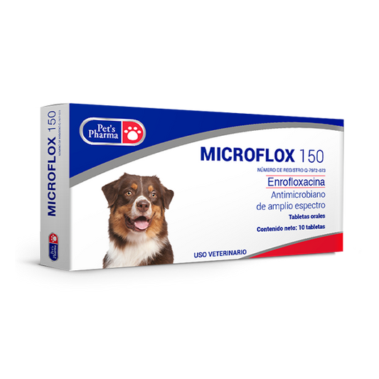 PETS PHARMA MICROFLOX 150 10 TABS 100 MG