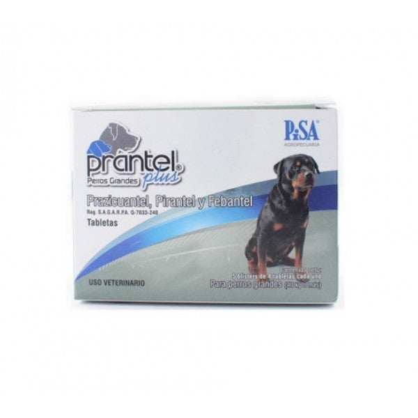 Pisa Prantel Plus Perros Grandes *Blister* C/4 Tabletas