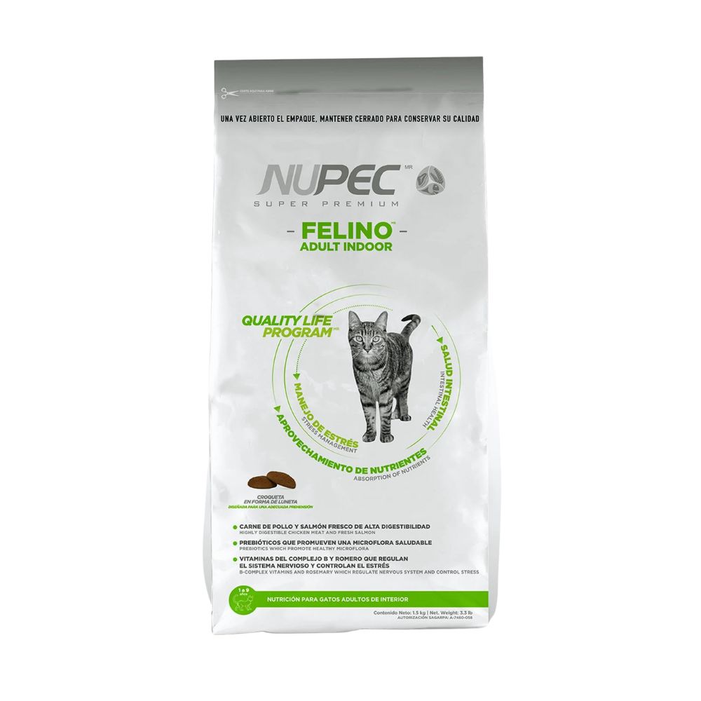 Nupec Felino Adulto Indoor 3 Kg