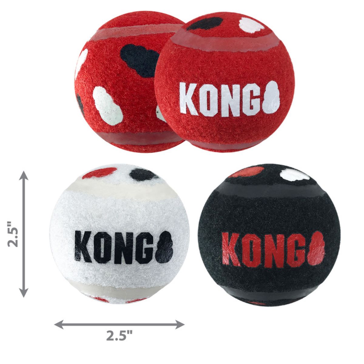 Kong Pelota Deportive Firma Tamaño Mediano 3 Pzas