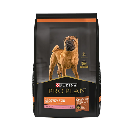 PROPLAN ADULTO SENSITIVE SKIN RAZAS MEDIANAS 17.5 KG