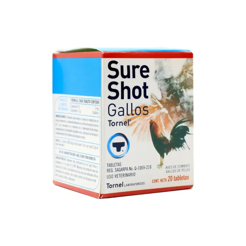 Tornel Sure Shot Vitaminico Para Gallos 20 Tabletas