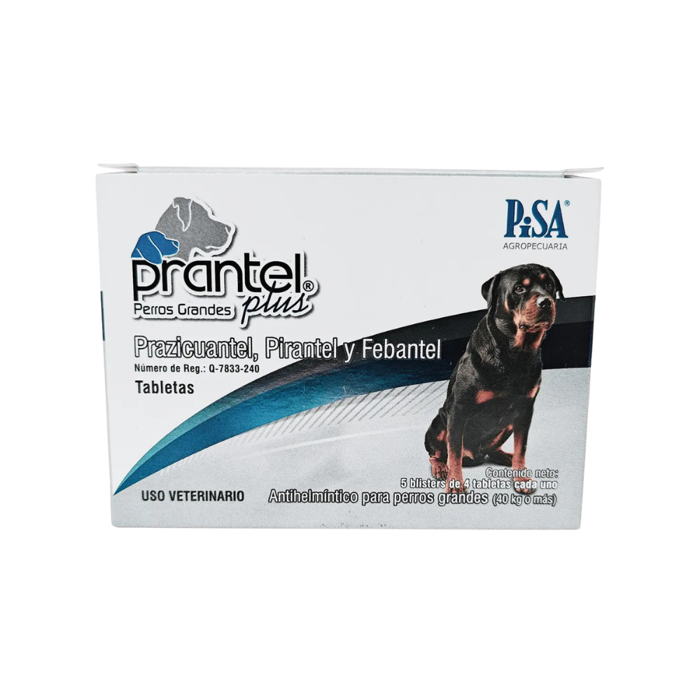 Pisa Prantel Plus Perros Grandes 40Kg Caja 20 Tab