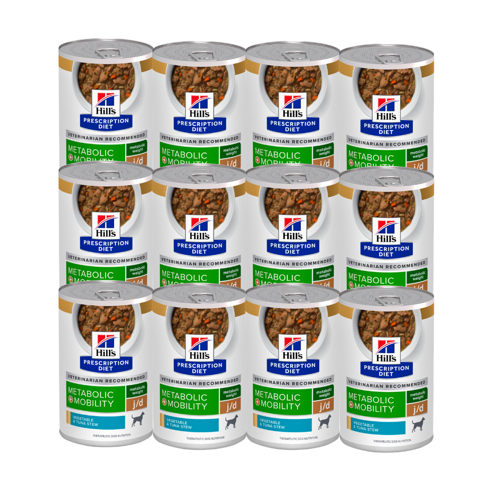 Hills Lata Metabolic + J/D Perro 370 G 12 Pz