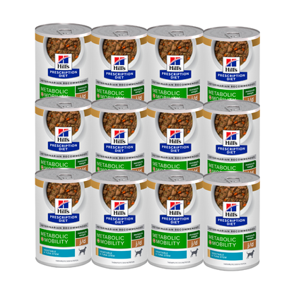 Hills Lata Metabolic + J/D Perro 370 G 12 Pz