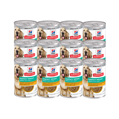 Hills Perfect Weight Lata Perro 12.5Oz  12 Pz