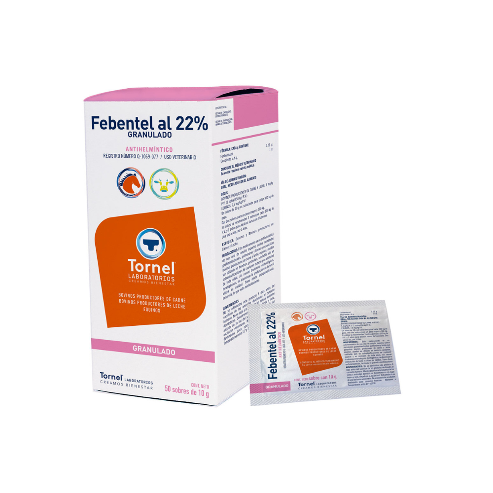 Tornel Febentel Gran. 22% 1 Sobre 10 G
