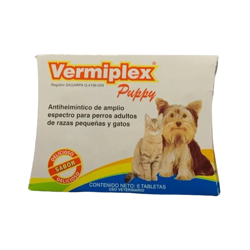 Holland Vermiplex Puppy Caja C/25 Cartera 6 Tab