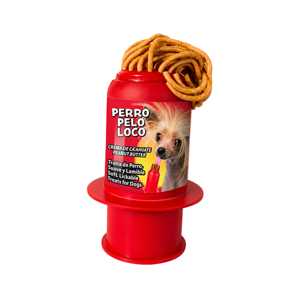 Perro Pelo Loco Crema De Cacahuate 28G