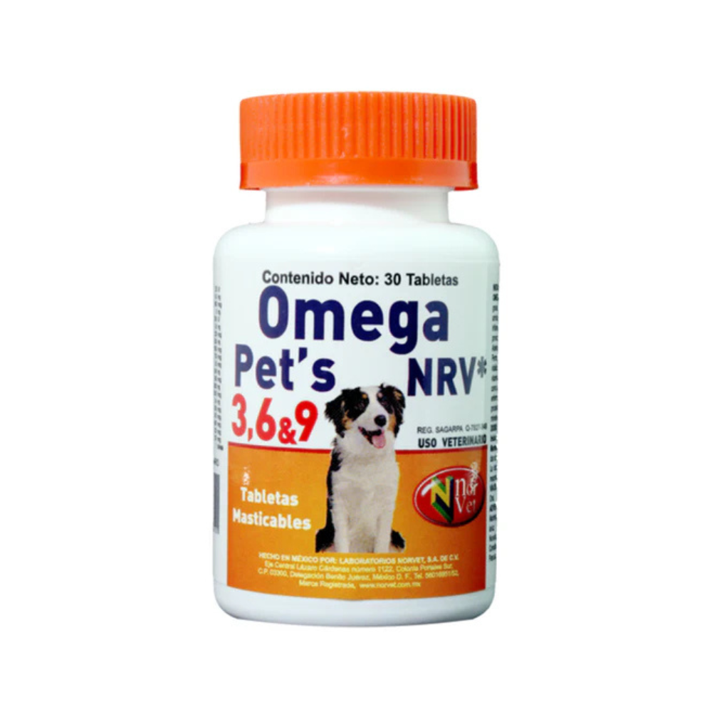 Norvet Omega Pets Para Perro 30 Tabletas